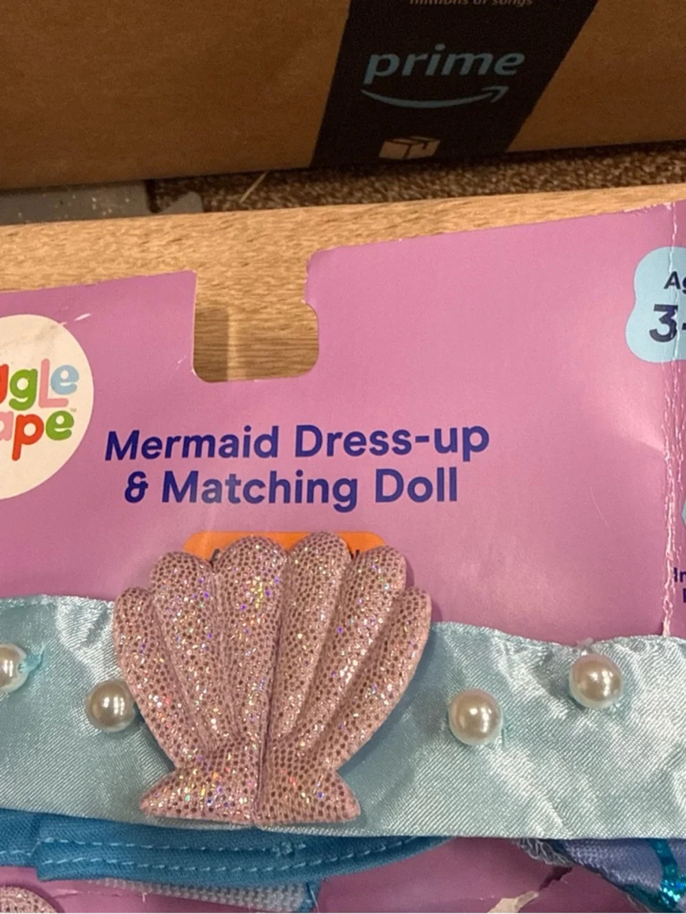 Giggly Gowns Mermaid Dress-Up with Matching Doll - Blue‎ & Purple